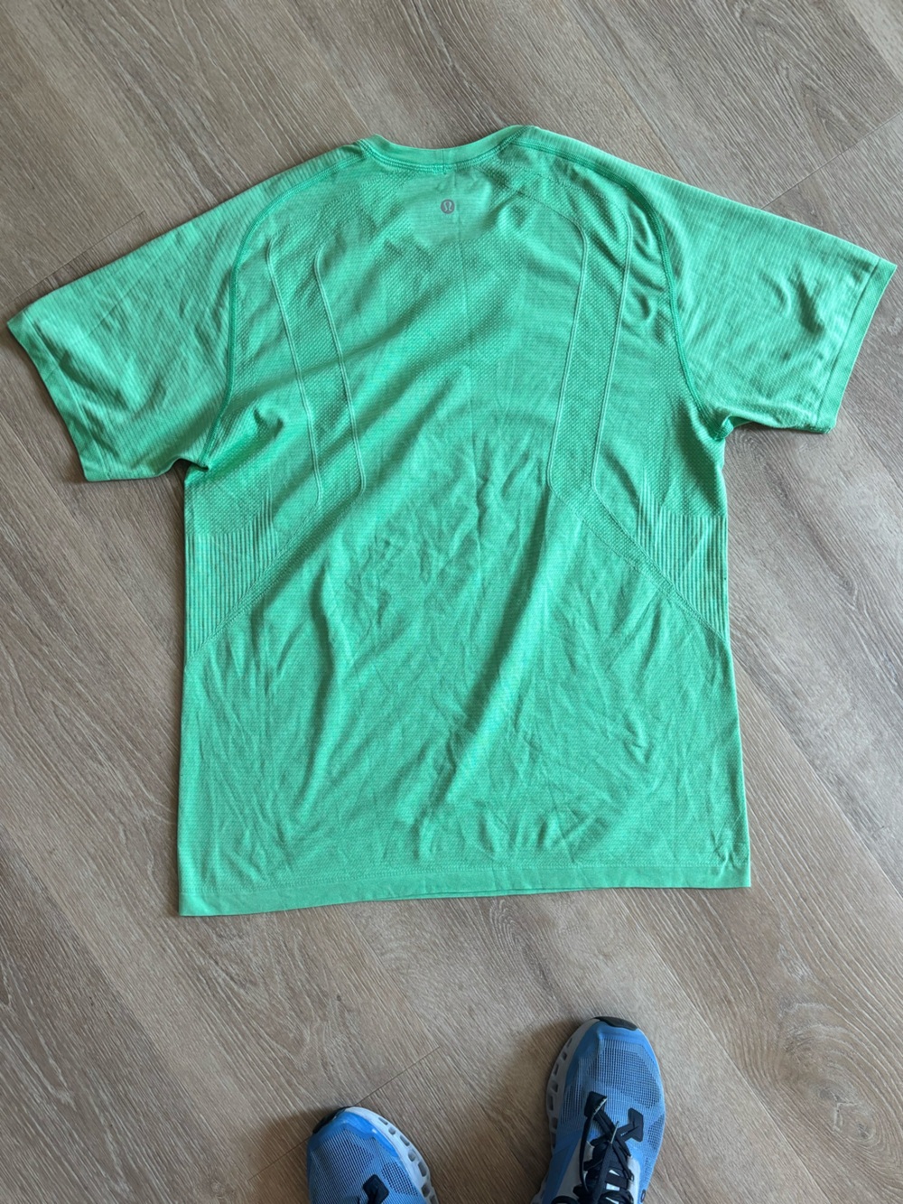 Mens Short Sleeve lululemon tech active Top Green
